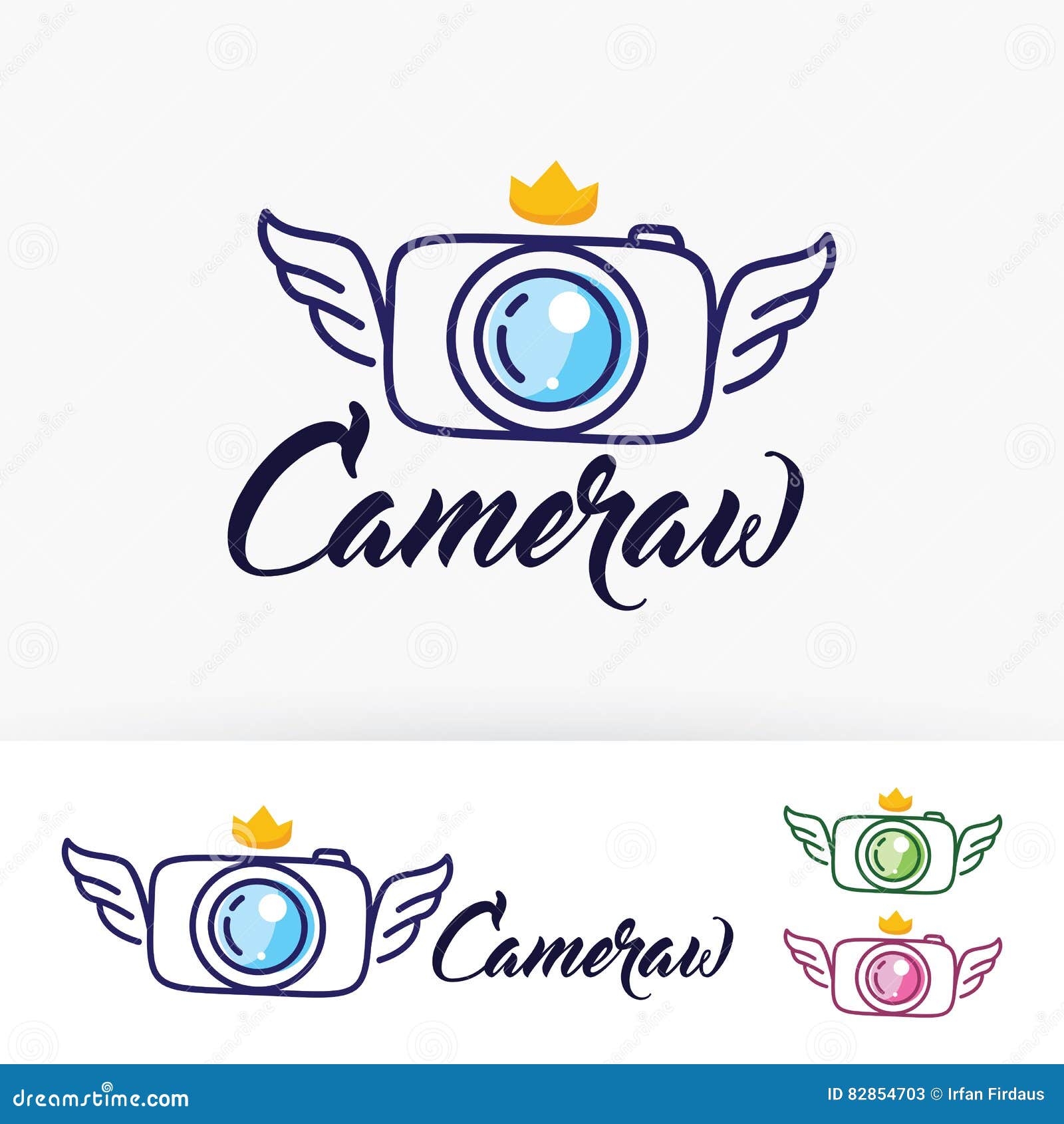 Camera Wings Vector Logo Design Stock Vector Illustration of company