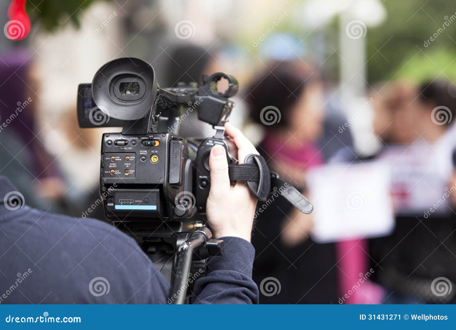 Cameraman stock image. Image of information, broadcasting - 31431271