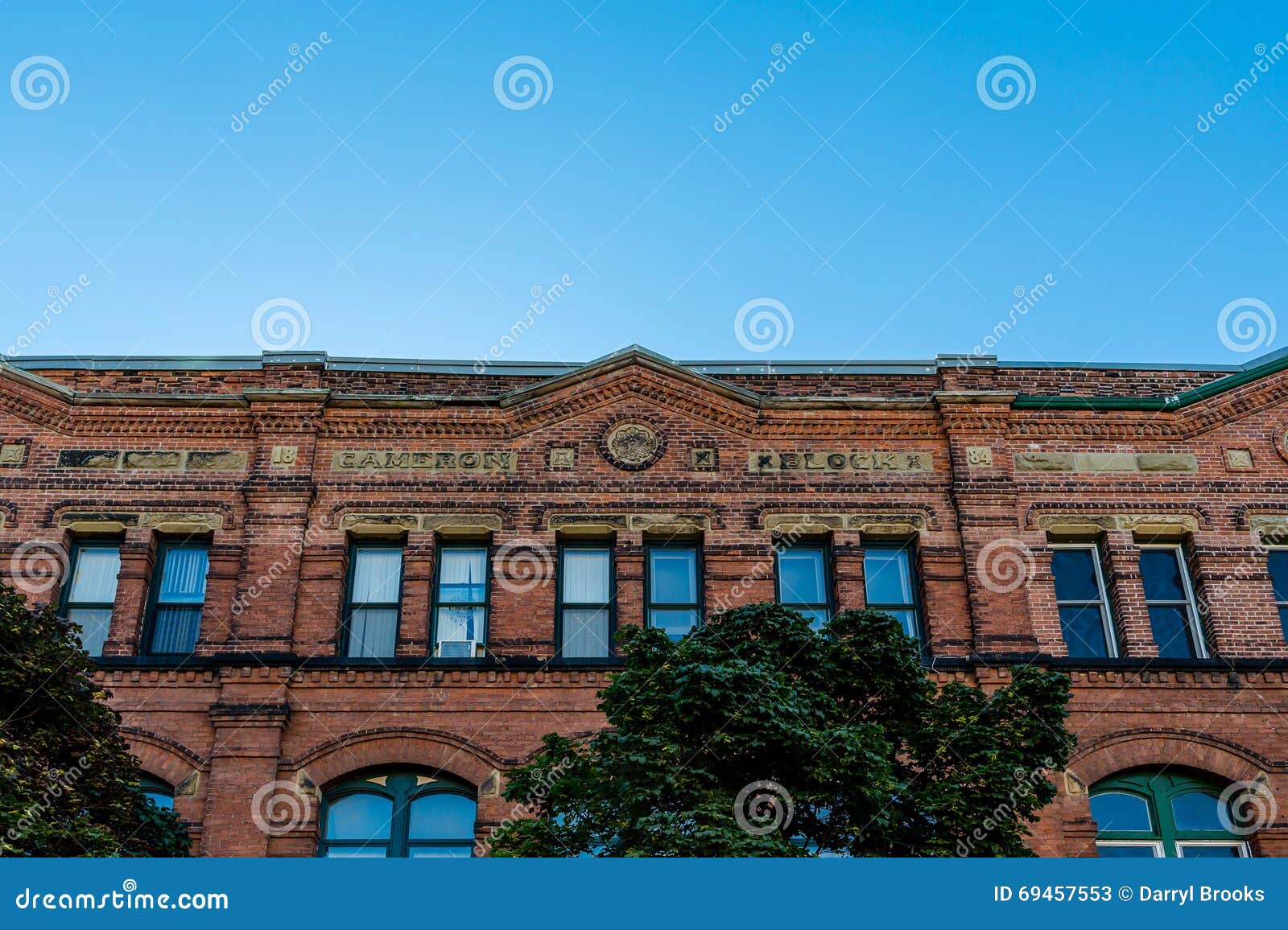 Cameron Block Building stock image. Image of town, wall 69457553