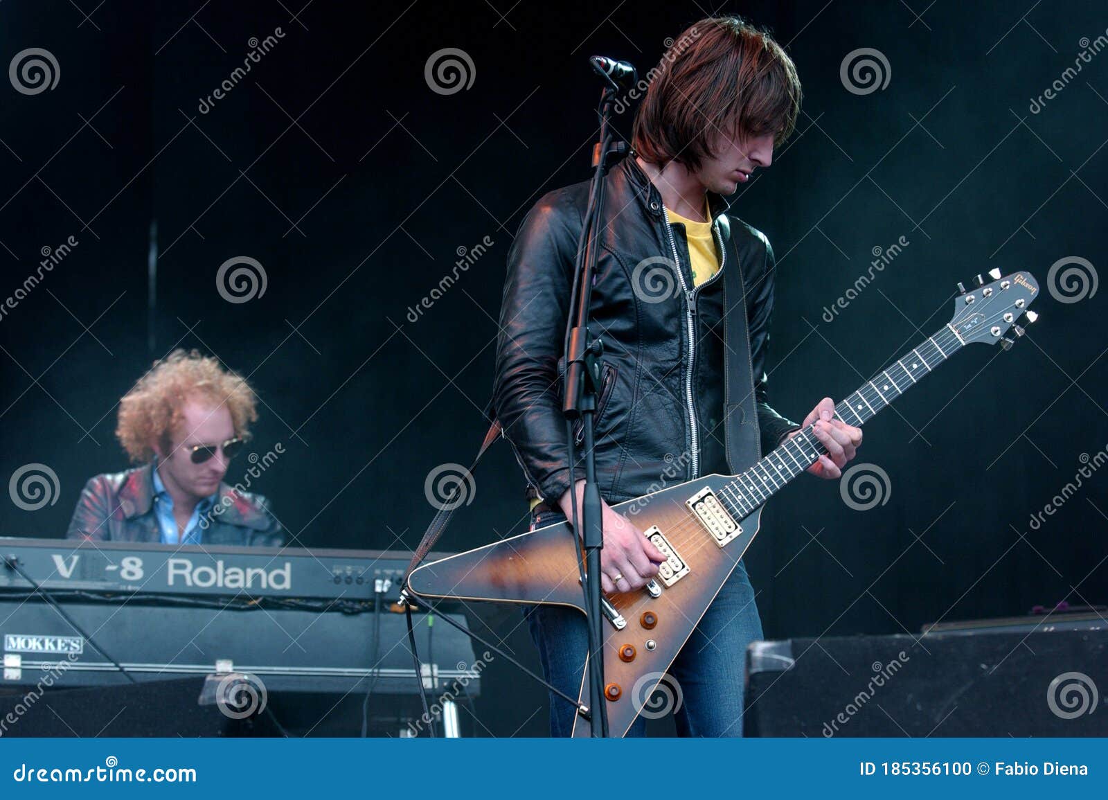 Cameron Muncey, Guitarist of the Australian Rock Band Jet, during the