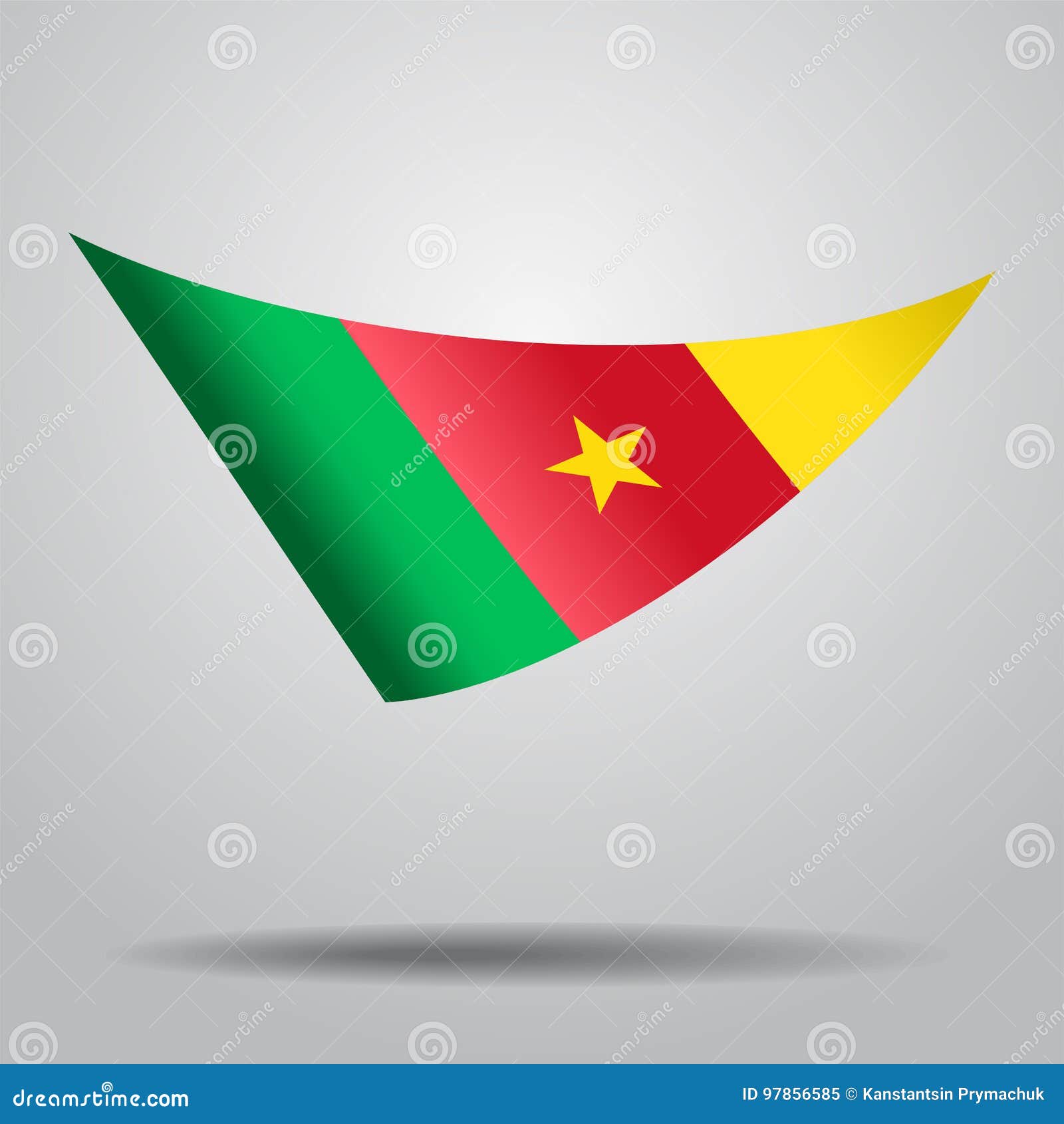 Cameroon Flag Background. Vector Illustration. Stock Vector