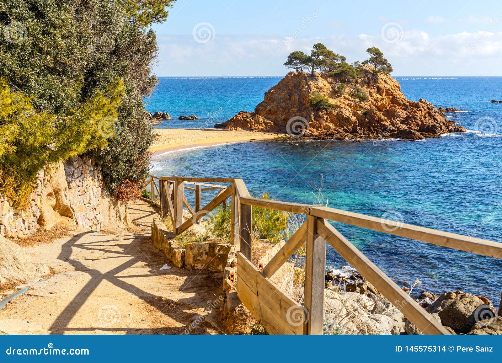 Cami De Ronda A Coastal Path Along Costa Brava Royalty Free Stock cami-de-ronda-a-coastal-path-along-costa-brava-royalty-free-stock