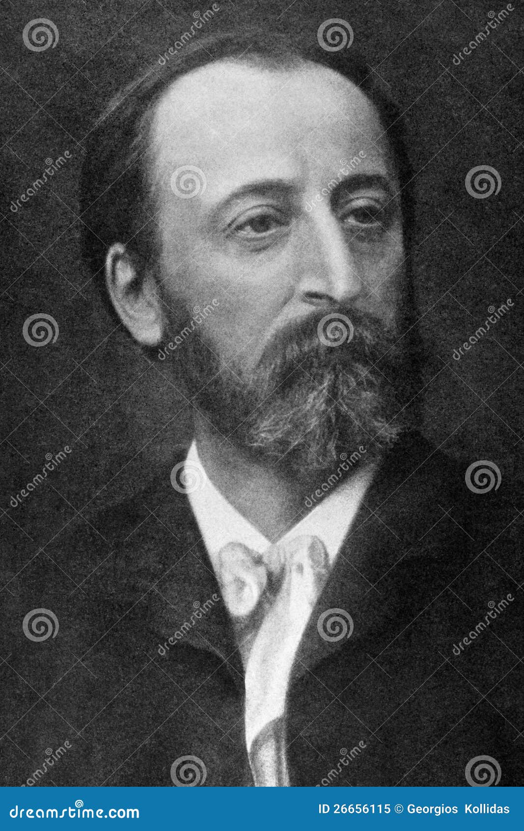 Portrait of Camille Saint-Saens (Saint Saens, 1835-1921)