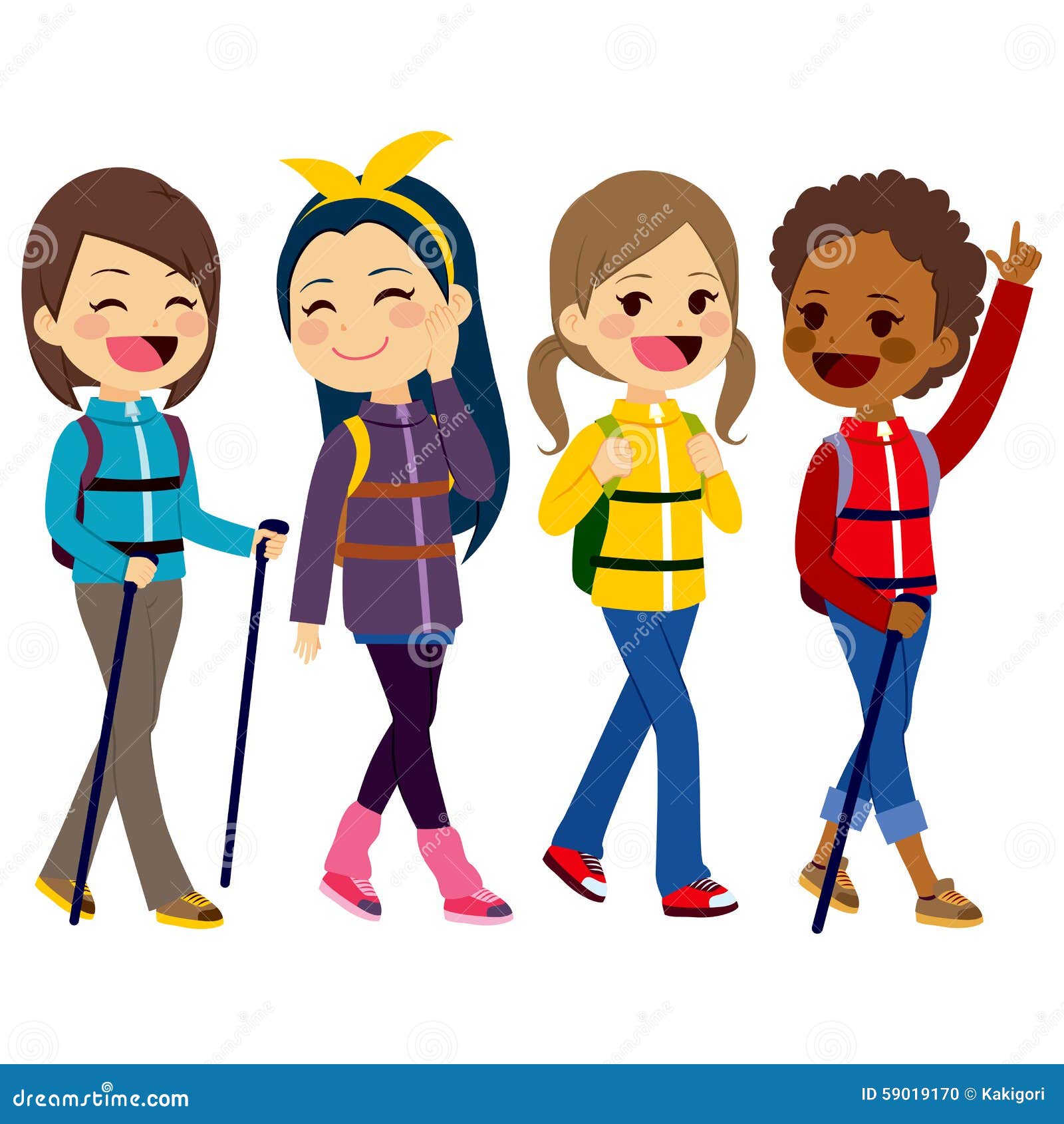 Amigos Caminando Ilustraciones Stock, Vectores, Y Clipart – (18,175  Ilustraciones Stock), image size:1600x1690