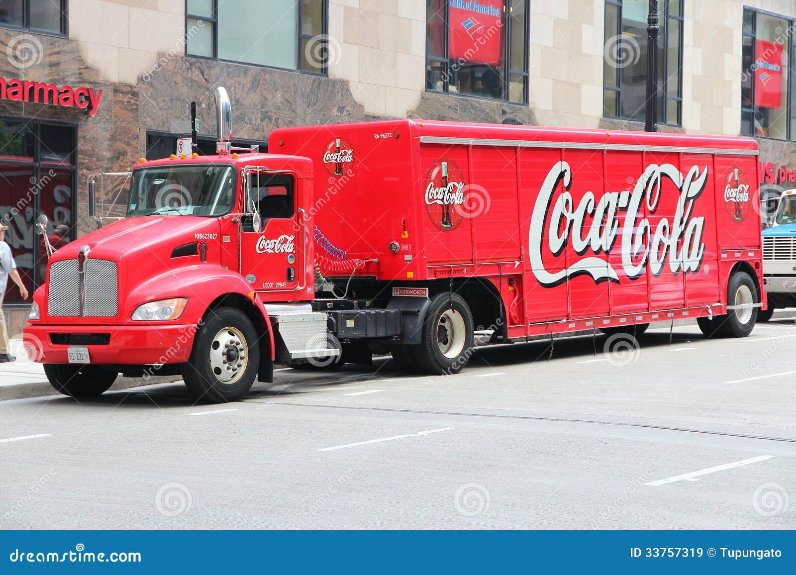 Caminhão estilo Coca-Cola Vermelho