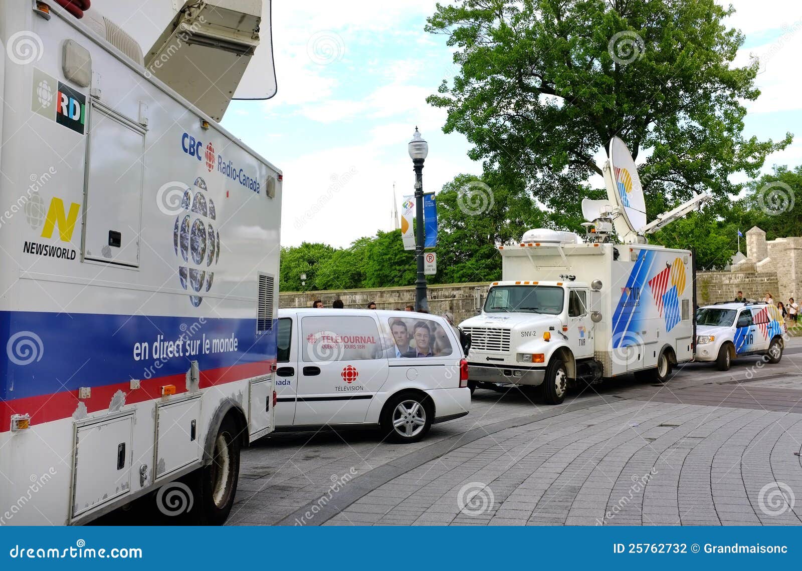 Camion De Nouvelles De TV Photographie éditorial Image 25762732