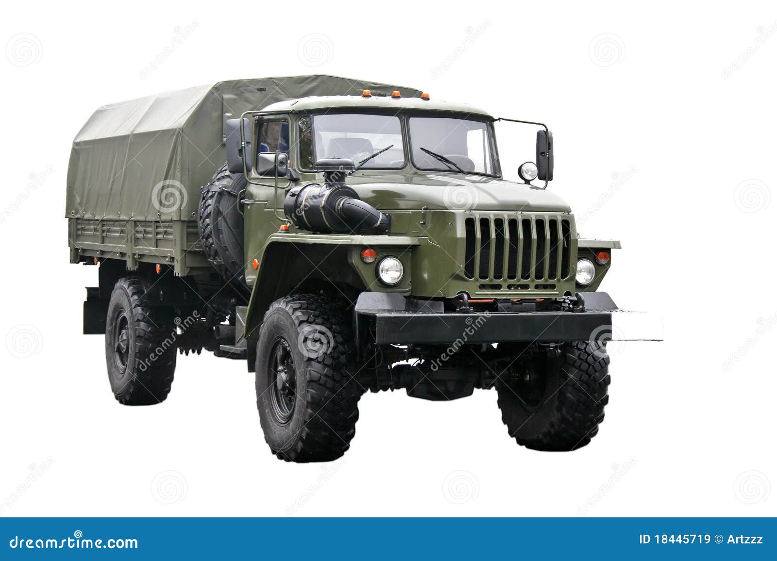 Camion militaire image stock. Image du tous, roue, fonc?� - 18445719