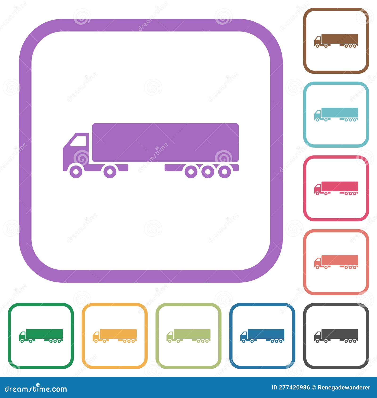 camion side view simple icons