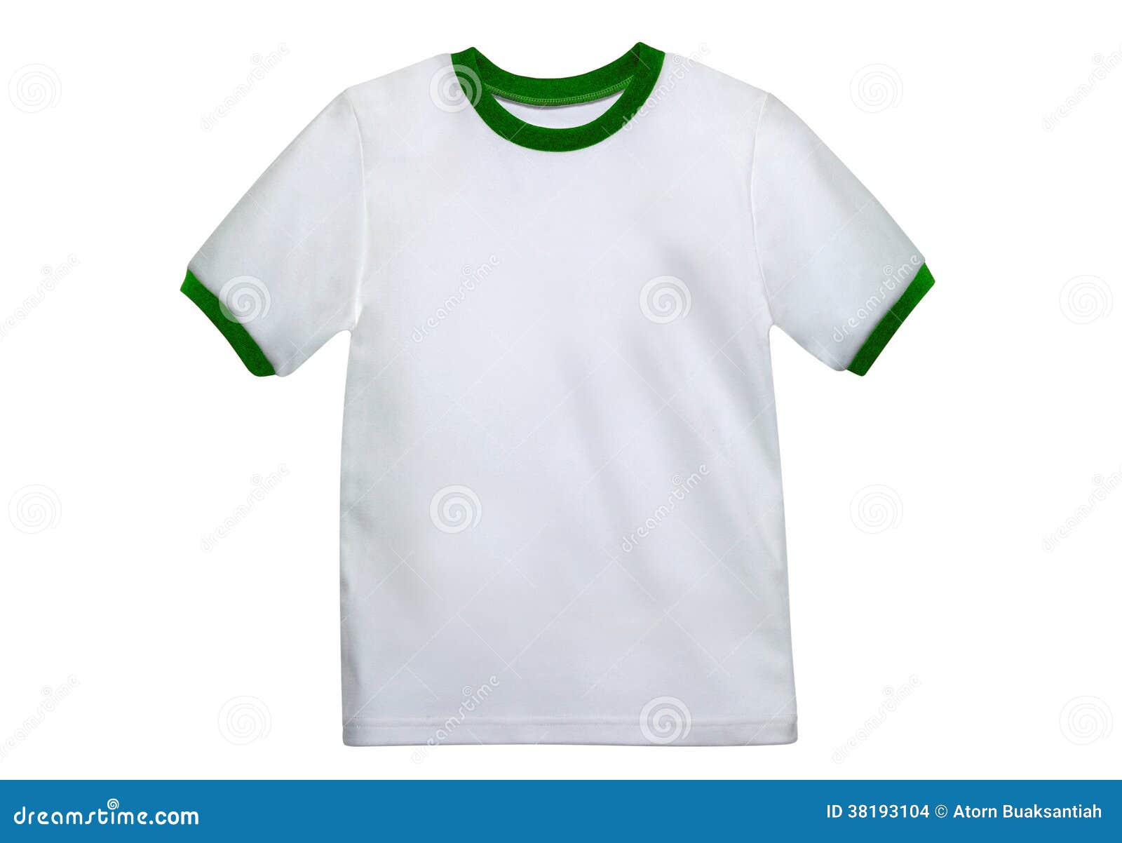 Camisa limpia blanca. Camiseta limpia blanca aislada