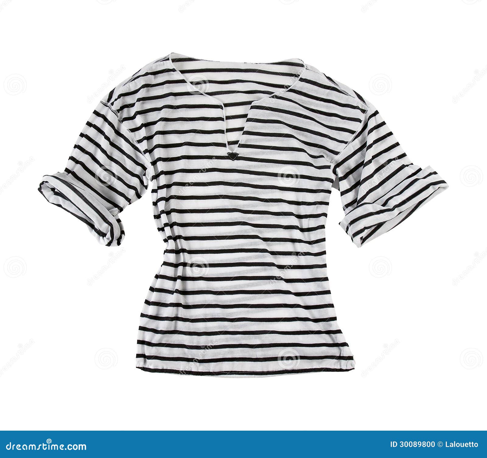 Camiseta Blanca Con Las Rayas Horizontales Negras Foto de archivo - Imagen de blanca, camiseta: 30089800