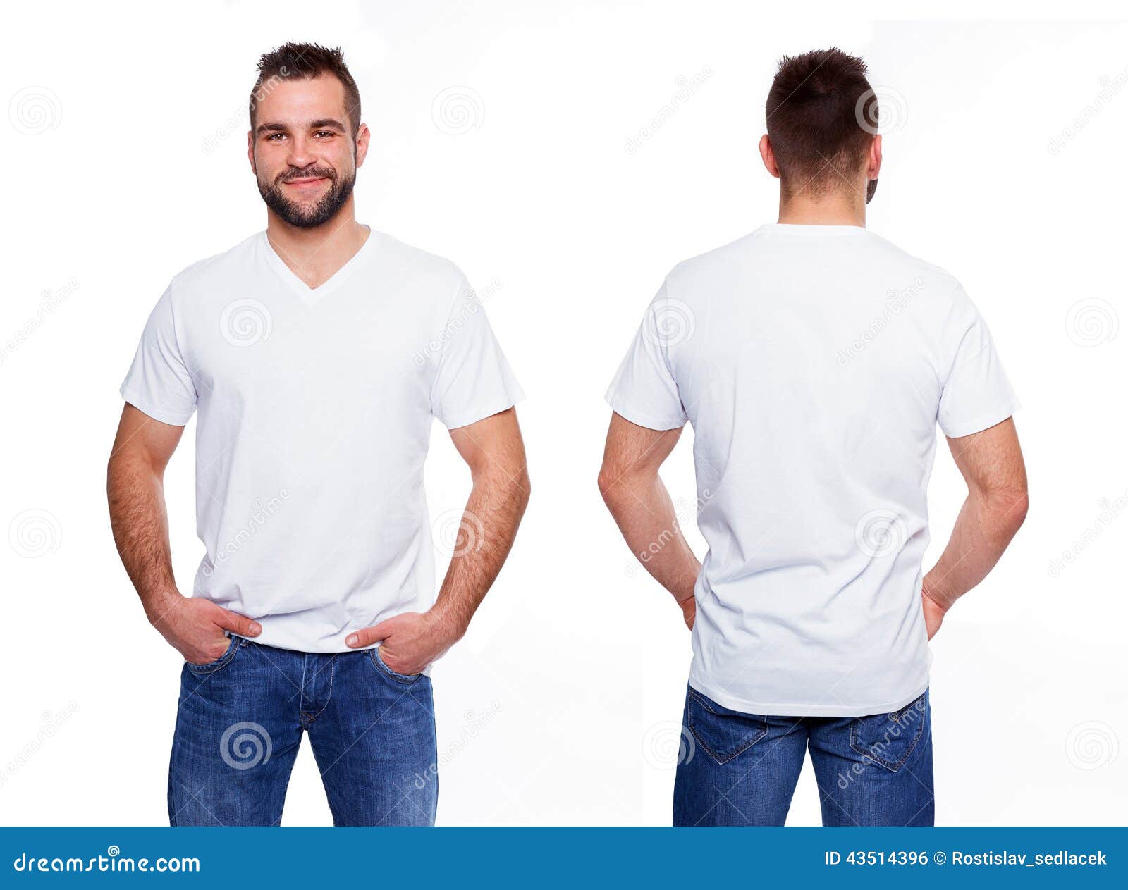 Cañón granizo Rayo Camiseta Blanca En Una Plantilla Del Hombre Joven Foto de archivo - Imagen  de individuo, desgaste: 43514396