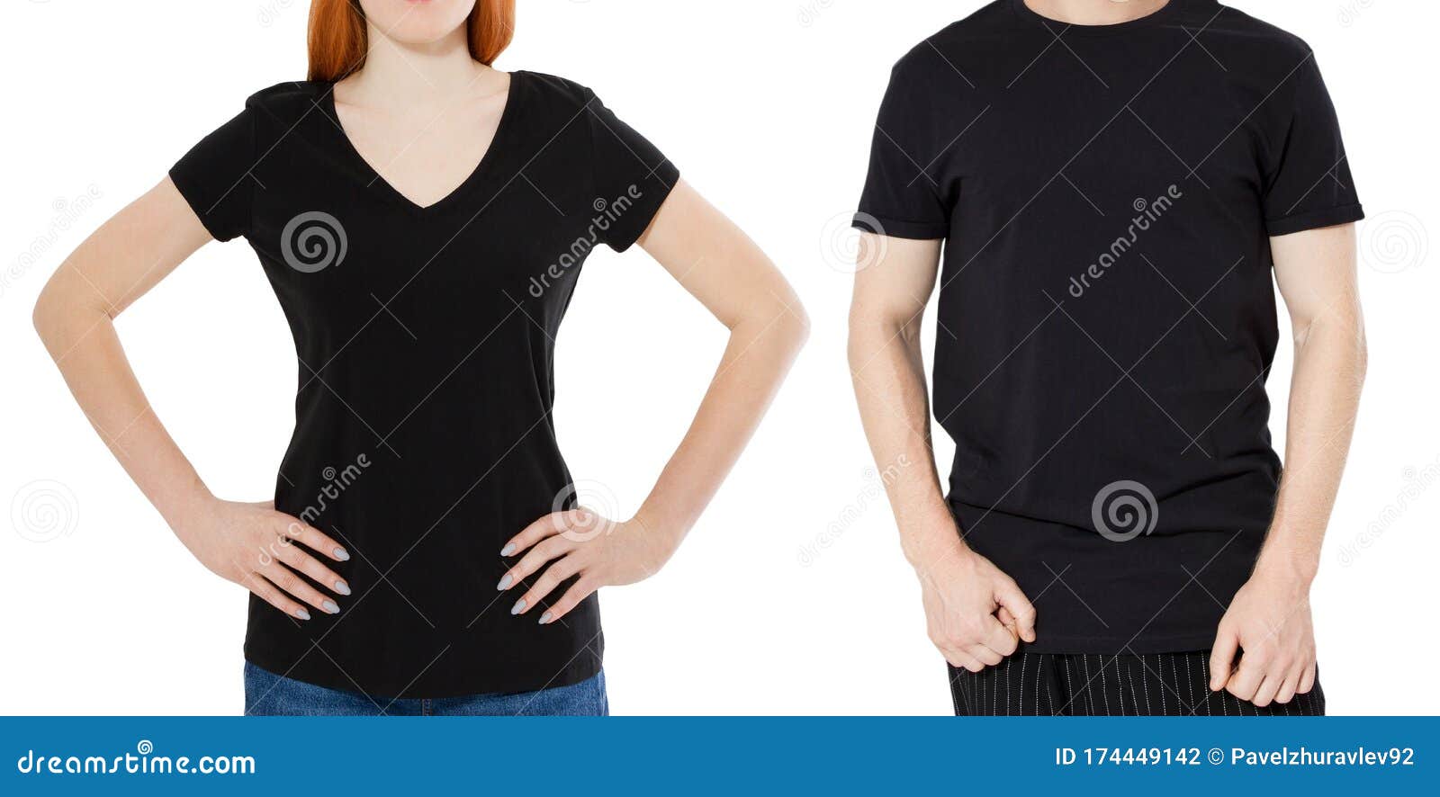 Camiseta Negra Se Burla Del Collage De Camisetas Negras De Hombre Y Mujer  Aislado En Fondo Blanco Foto de archivo - Imagen de adolescente, hombre:  174449142