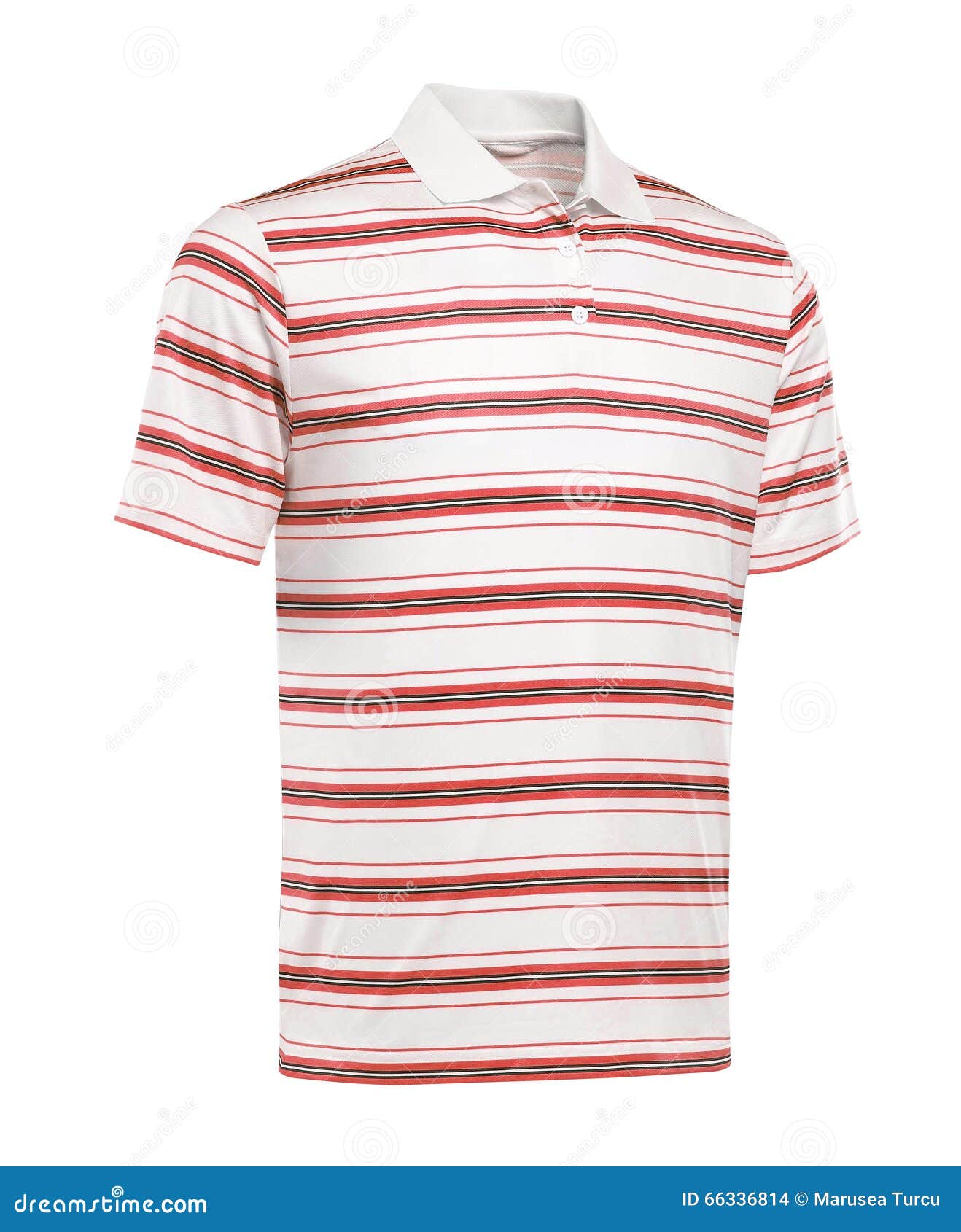 remera rayada roja y blanca