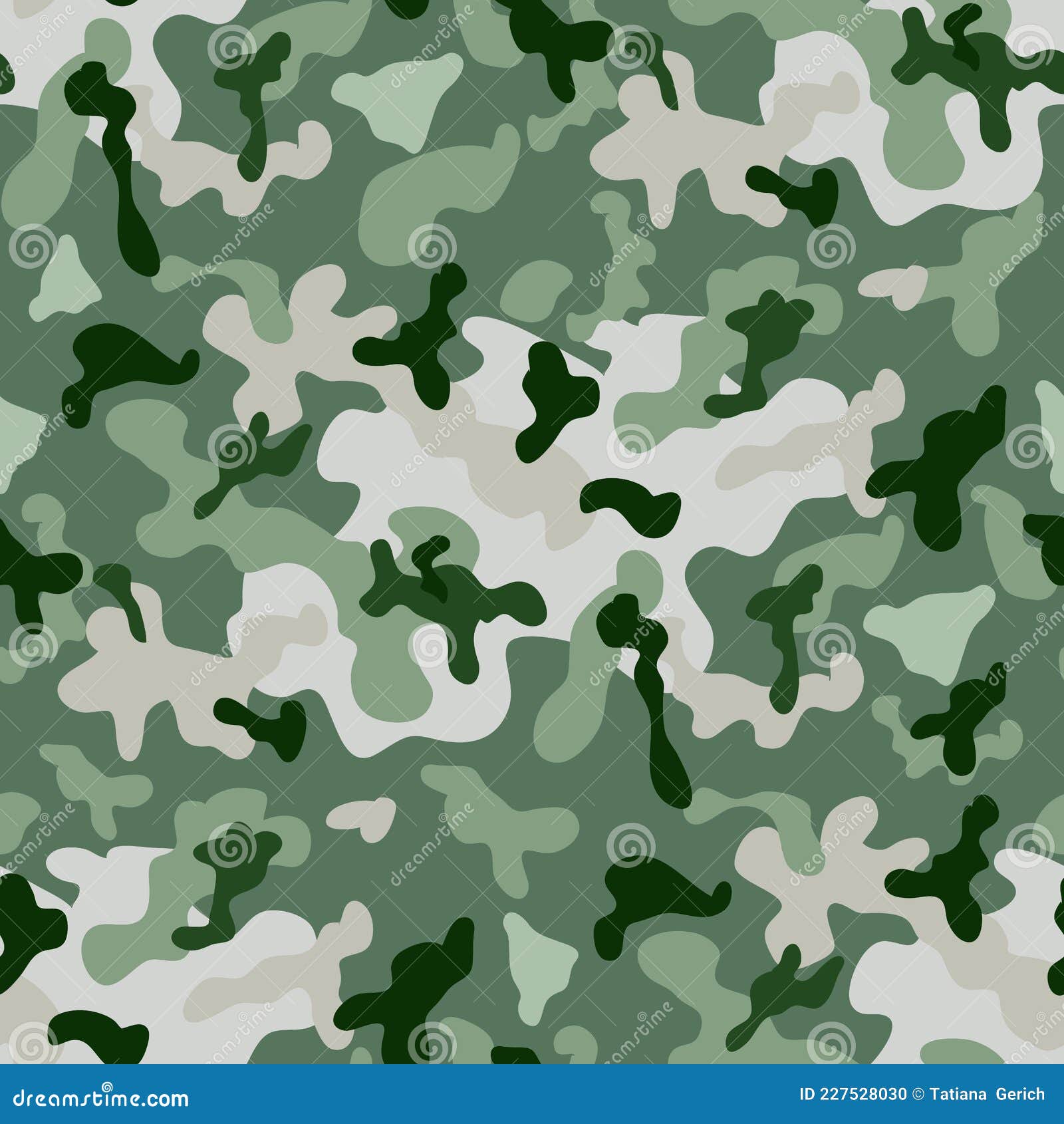 Camo seamless pattern 13 stock vector. Illustration of green