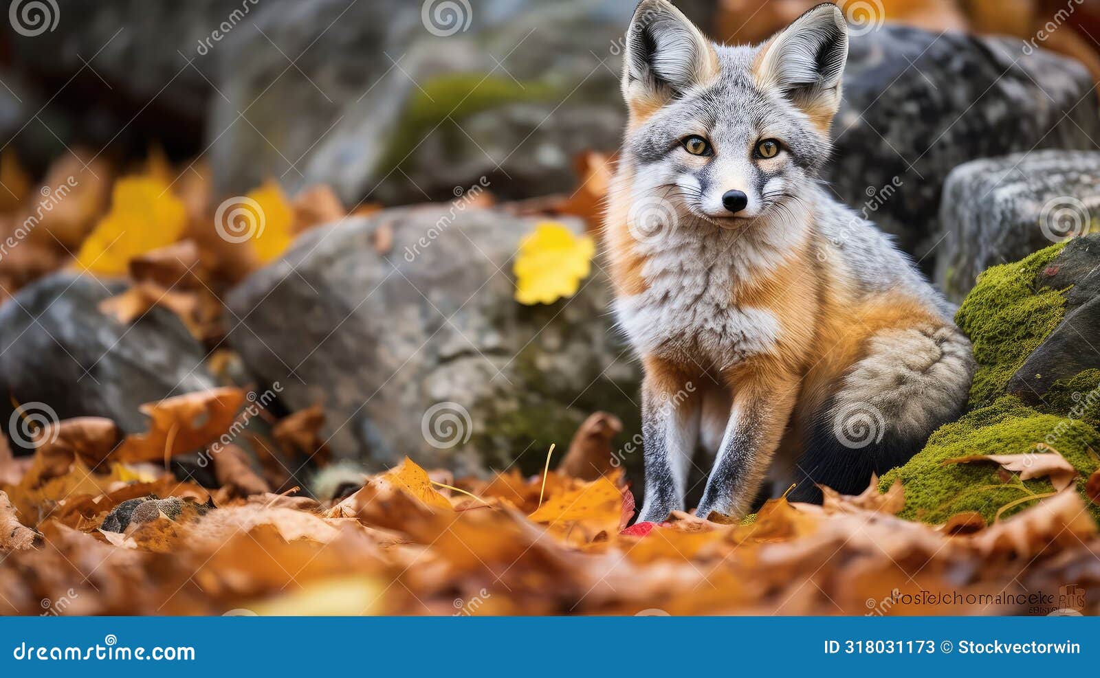 camouflage gray fox