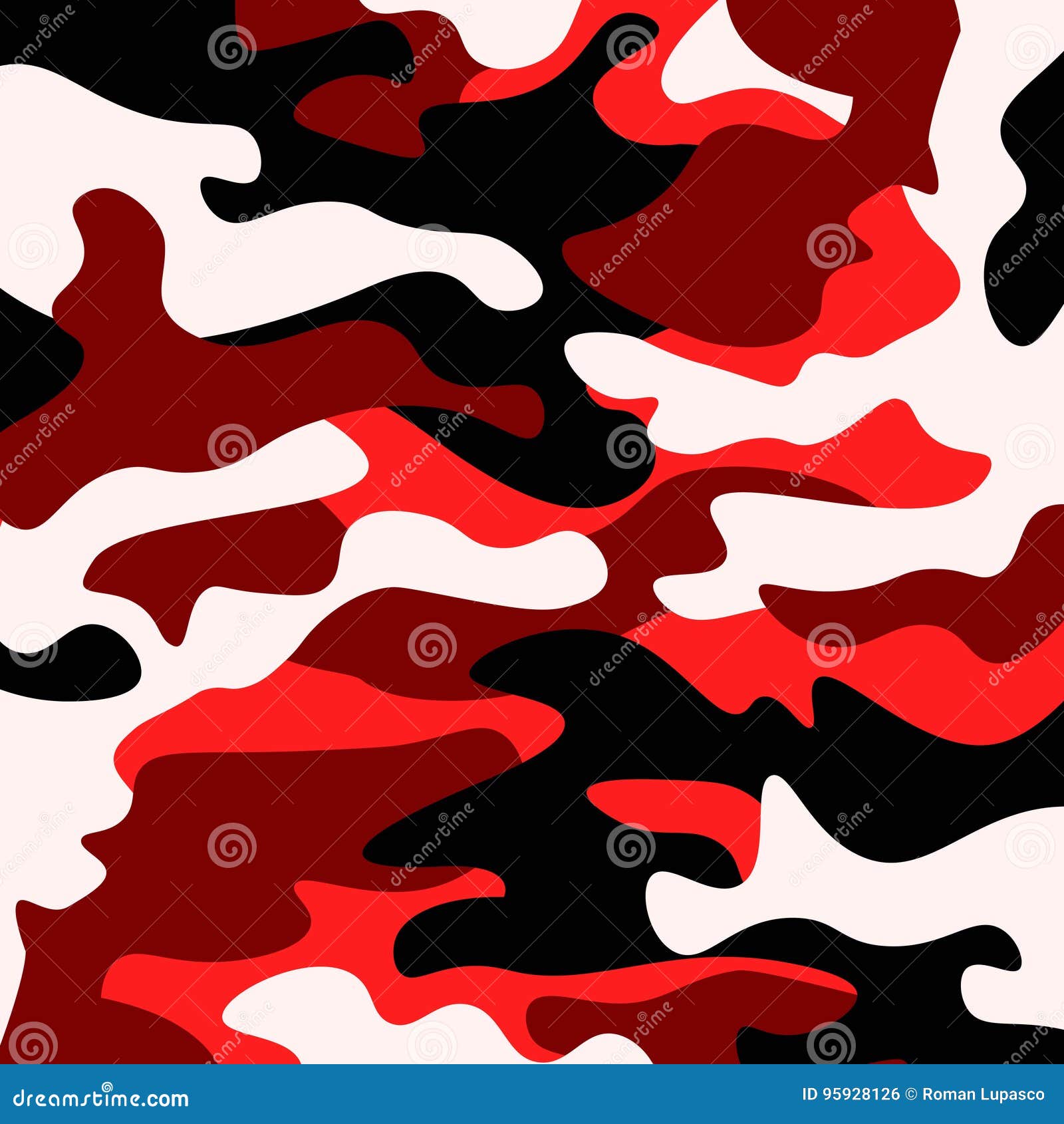 Camouflage Pattern Background. Classic Clothing Style Masking Camo ...