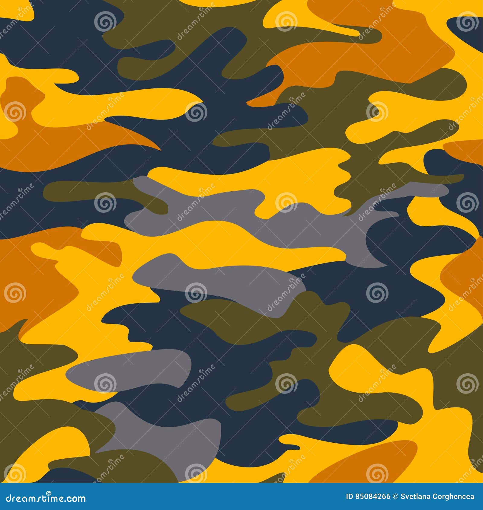 Camouflage Pattern Background Seamless Clothing Print Stock Vector ...