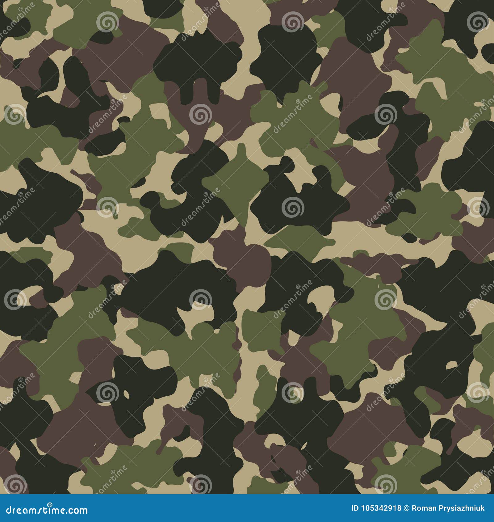 Camouflage Pattern. Fashion Design for Masking, Military Style. Green,  Brown, Black, Olive Colors Background. Vector. Stock Vector - Illustration  of combat, jungle: 105342918