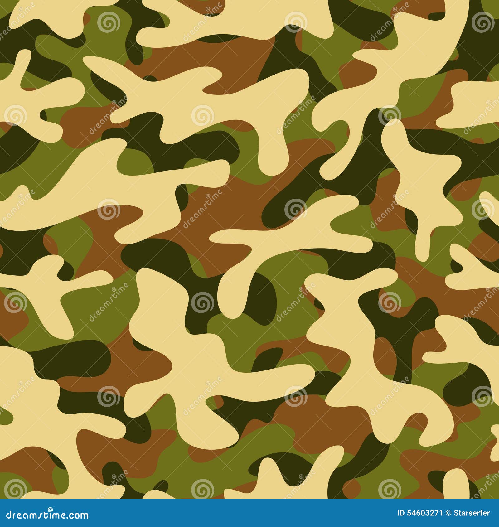 Camouflage Seamless Pattern Cartoon Vector | CartoonDealer.com #54603271