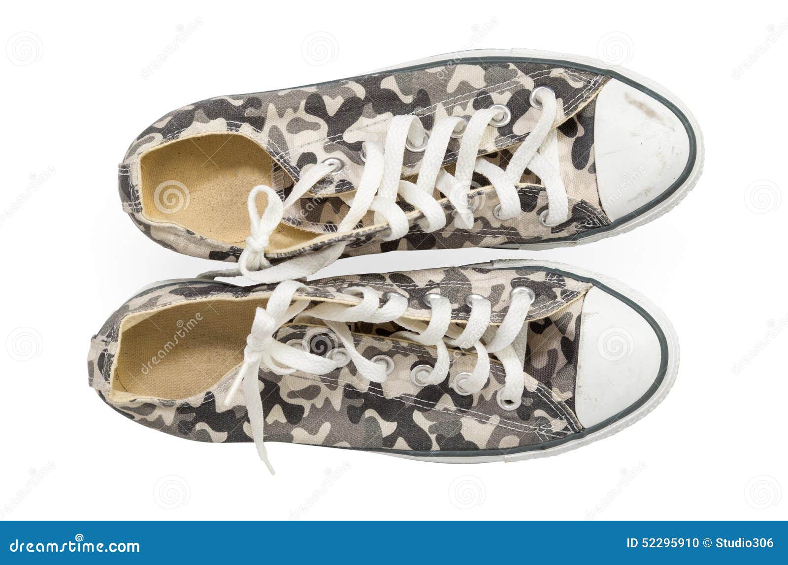 Camouflage sneakers stock photo. Image of jogging, pair - 52295910