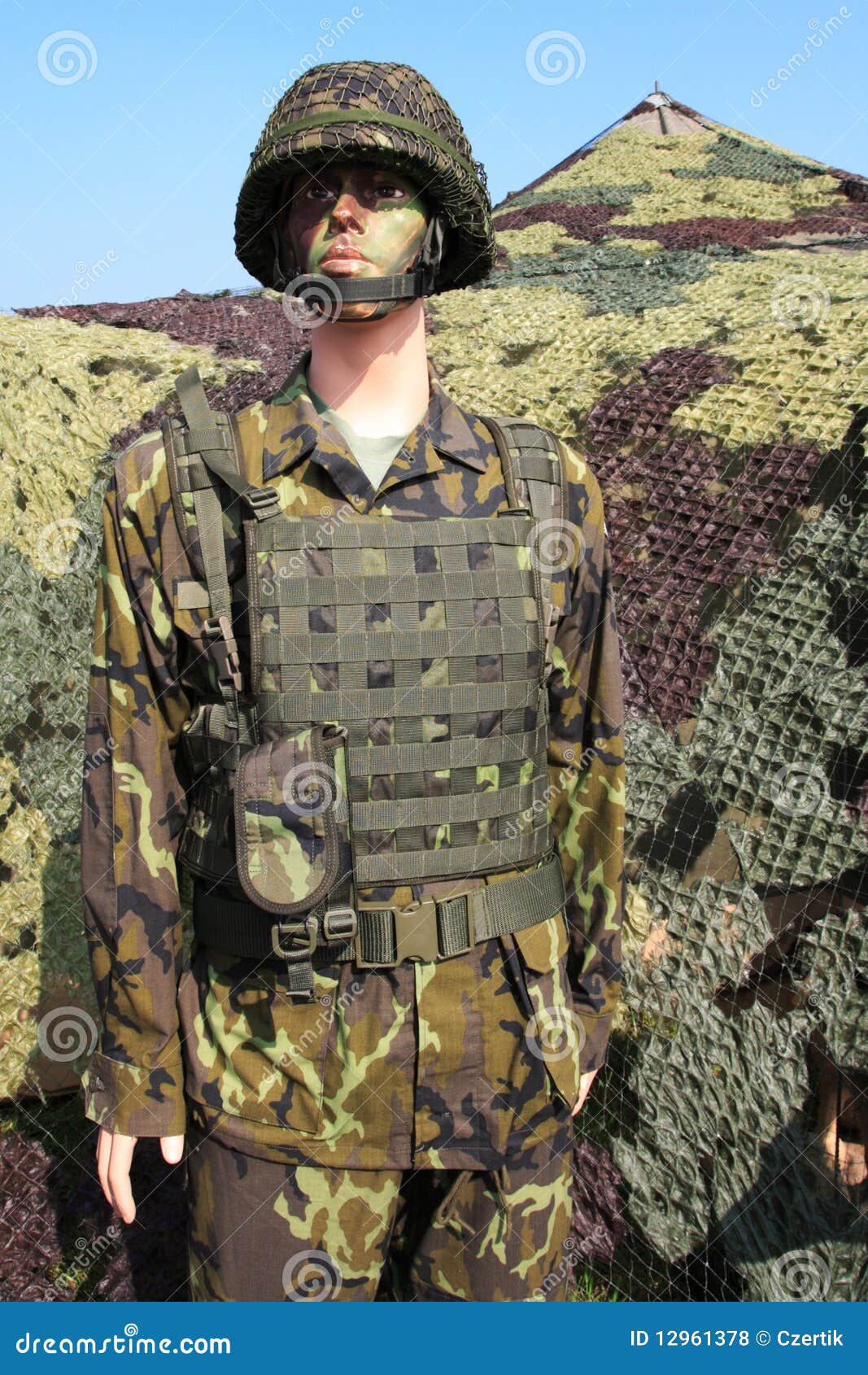 camouflaged soldier