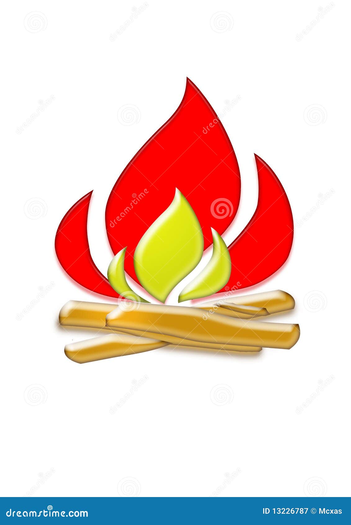 Camp Fire stock illustration. Illustration of nature - 13226787