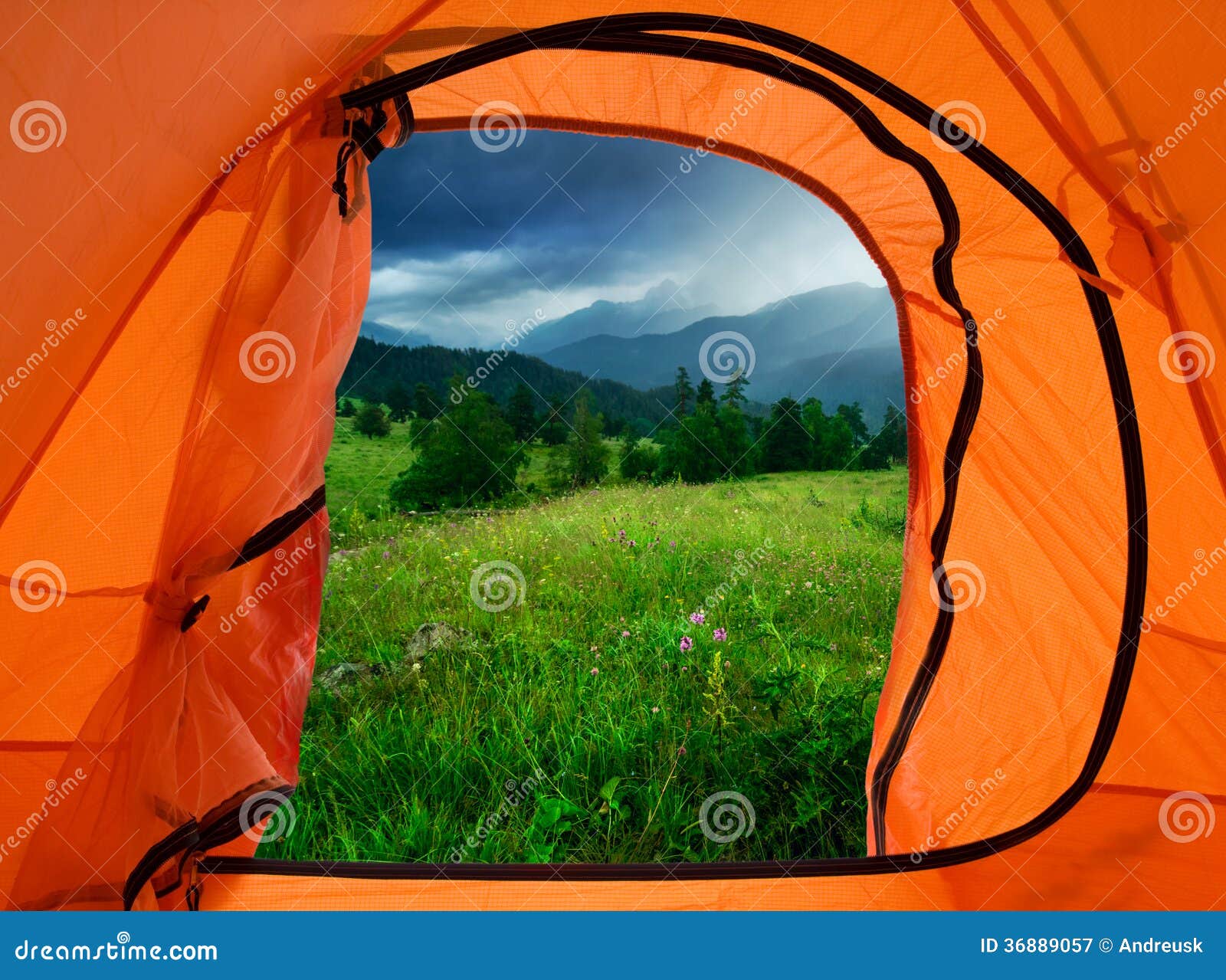 Camp in mountains stock image. Image of sport, active - 36889057