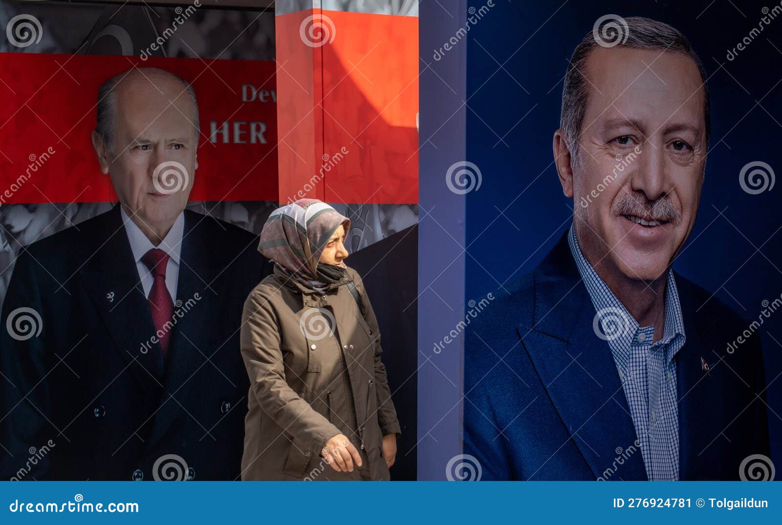 Campaign Posters Ahead of Turkish General Election in Istanbul