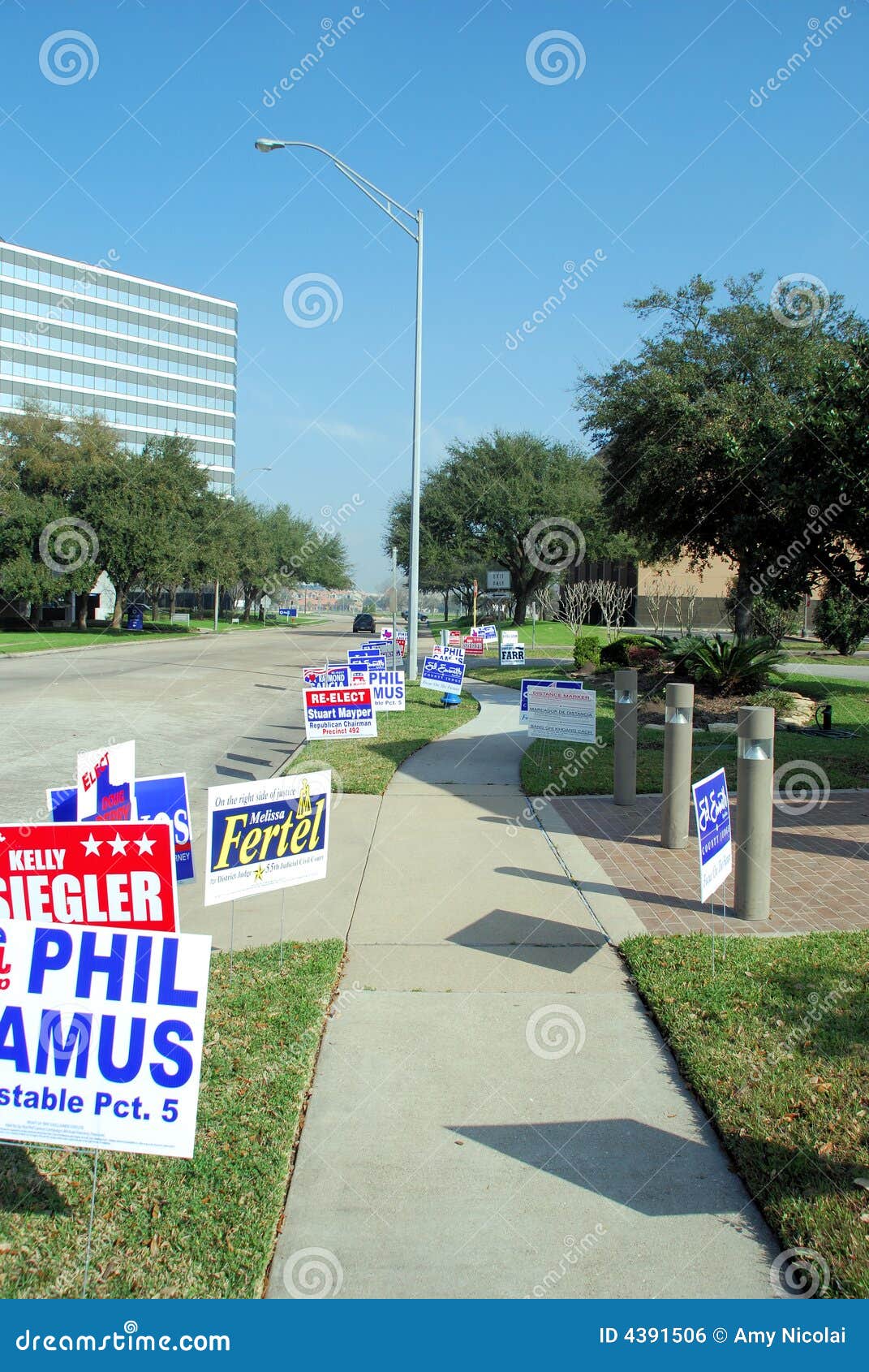 Campaign Signs in Houston TX Editorial Photo Image of fertel
