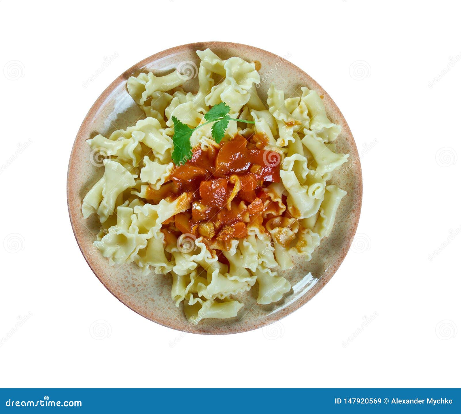 Campanelle pasta stock image. Image of juice, garlic 147920569