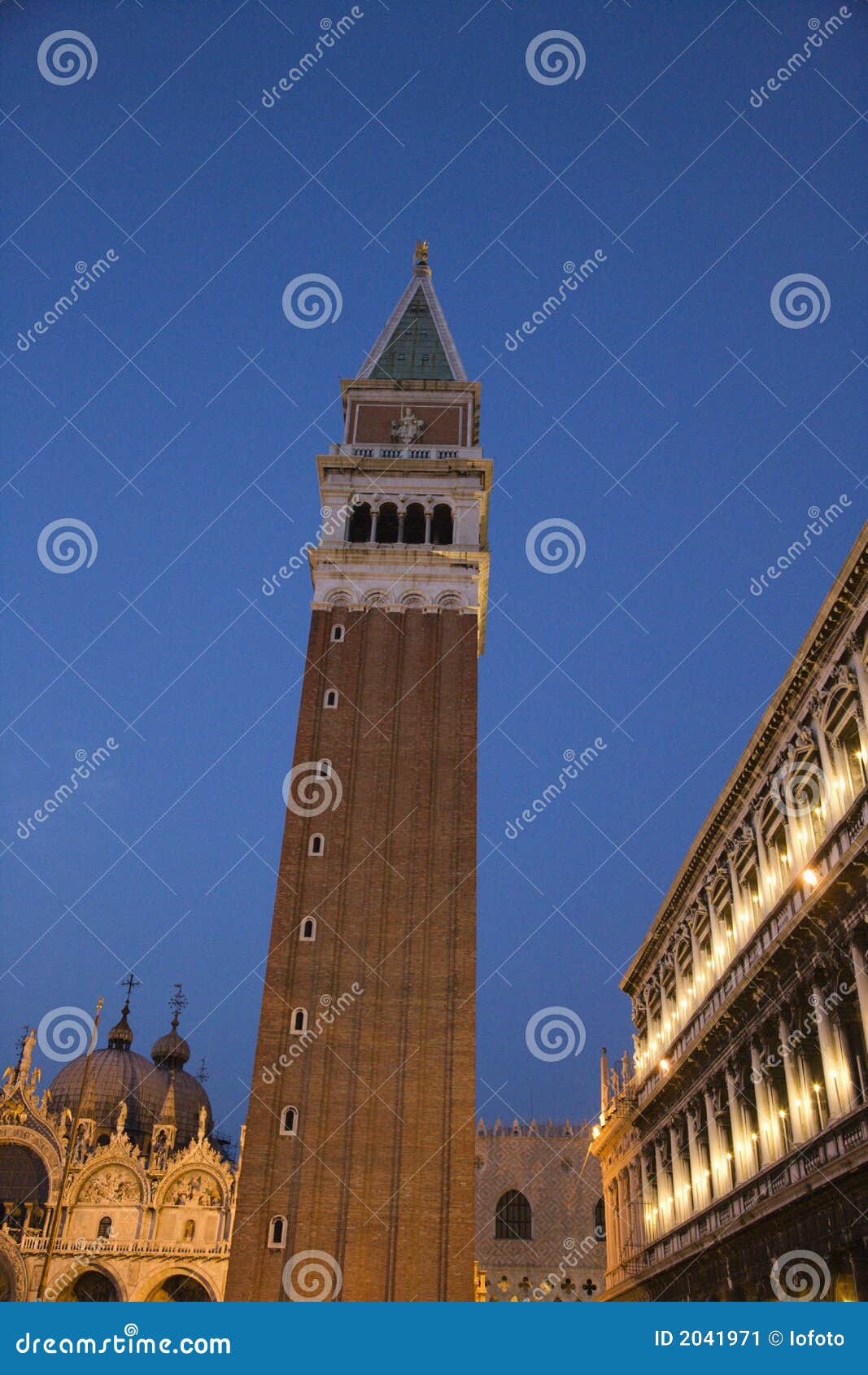 campanile in piazza san marco in venice.