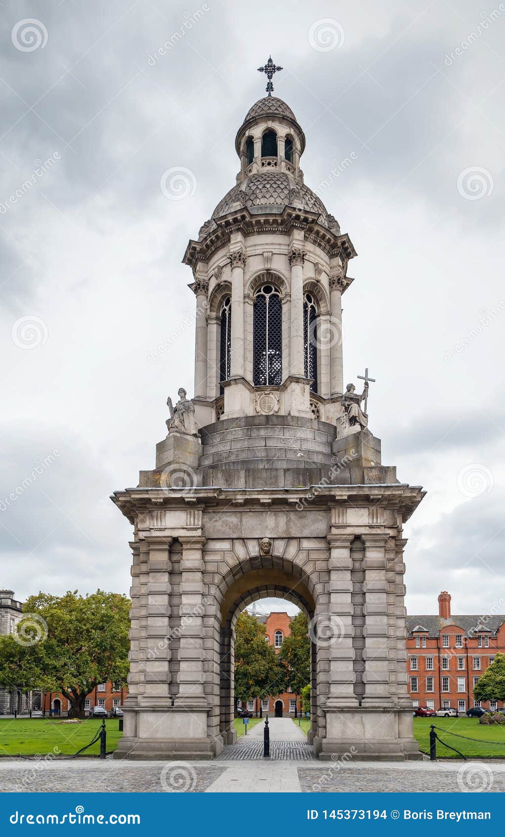 campanile of trinity college, dublin, ireland