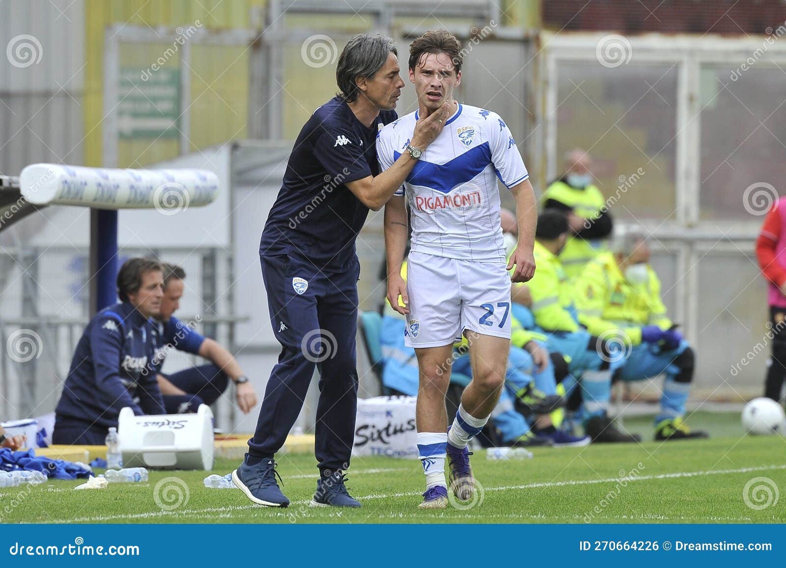 Campeonato Italiano Serie B Entre Benevento Vs Brescia Foto de