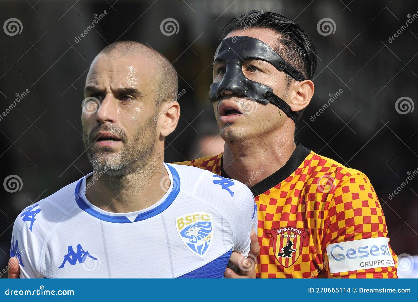 Campeonato Italiano Serie B Entre Benevento Vs Brescia Imagem de