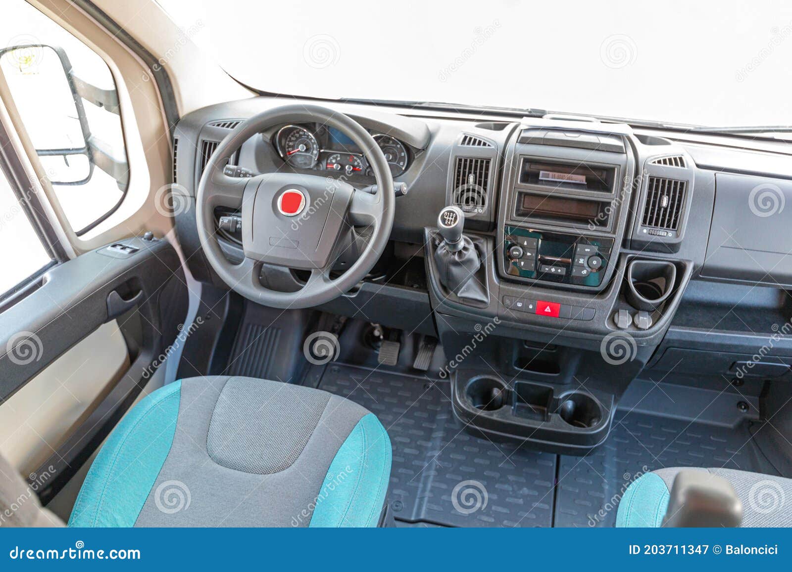 Camper Van Driver Position stock image. Image of empty 203711347