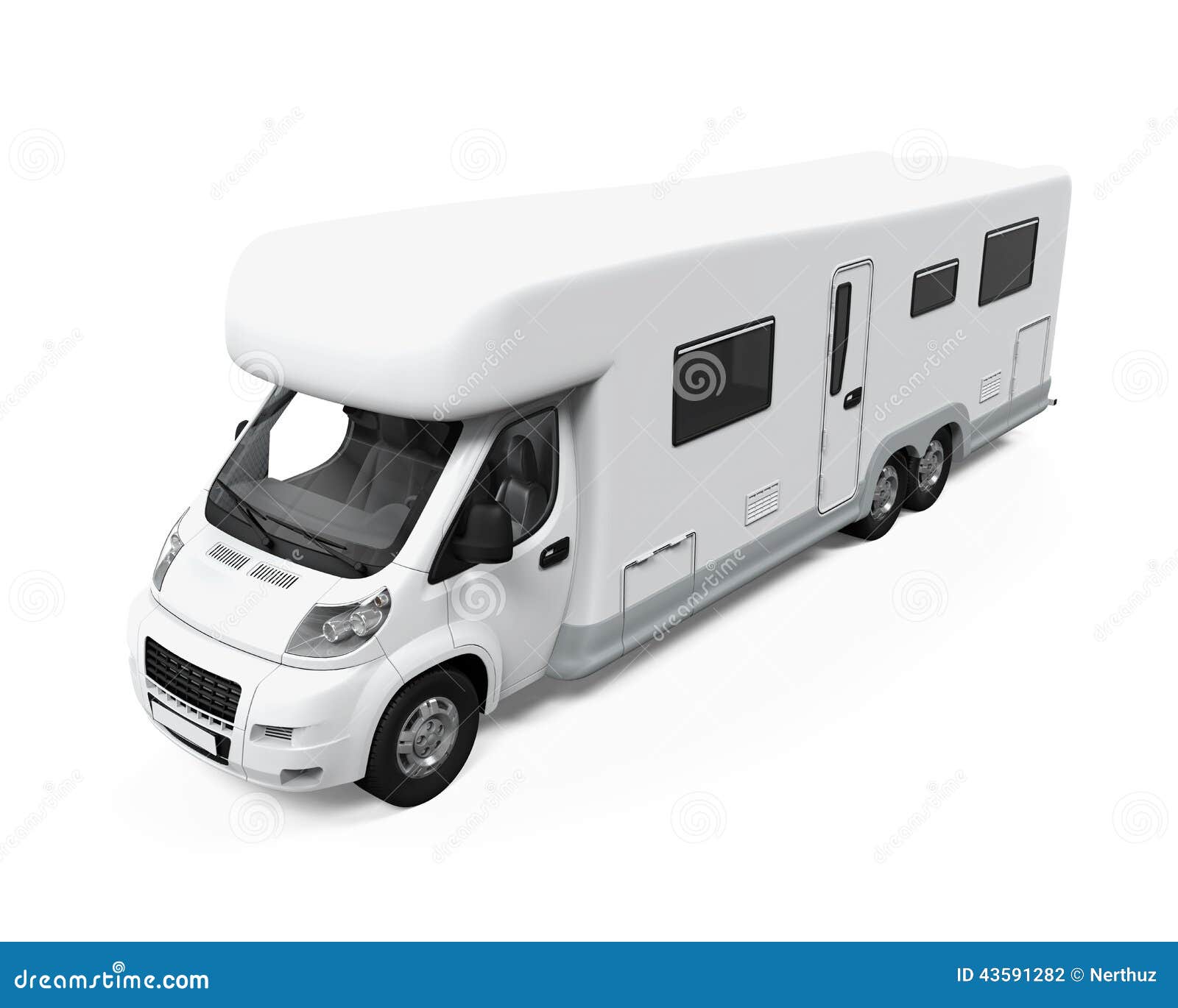 Camper Van Isolated stock illustration. Illustration of motorhome ...