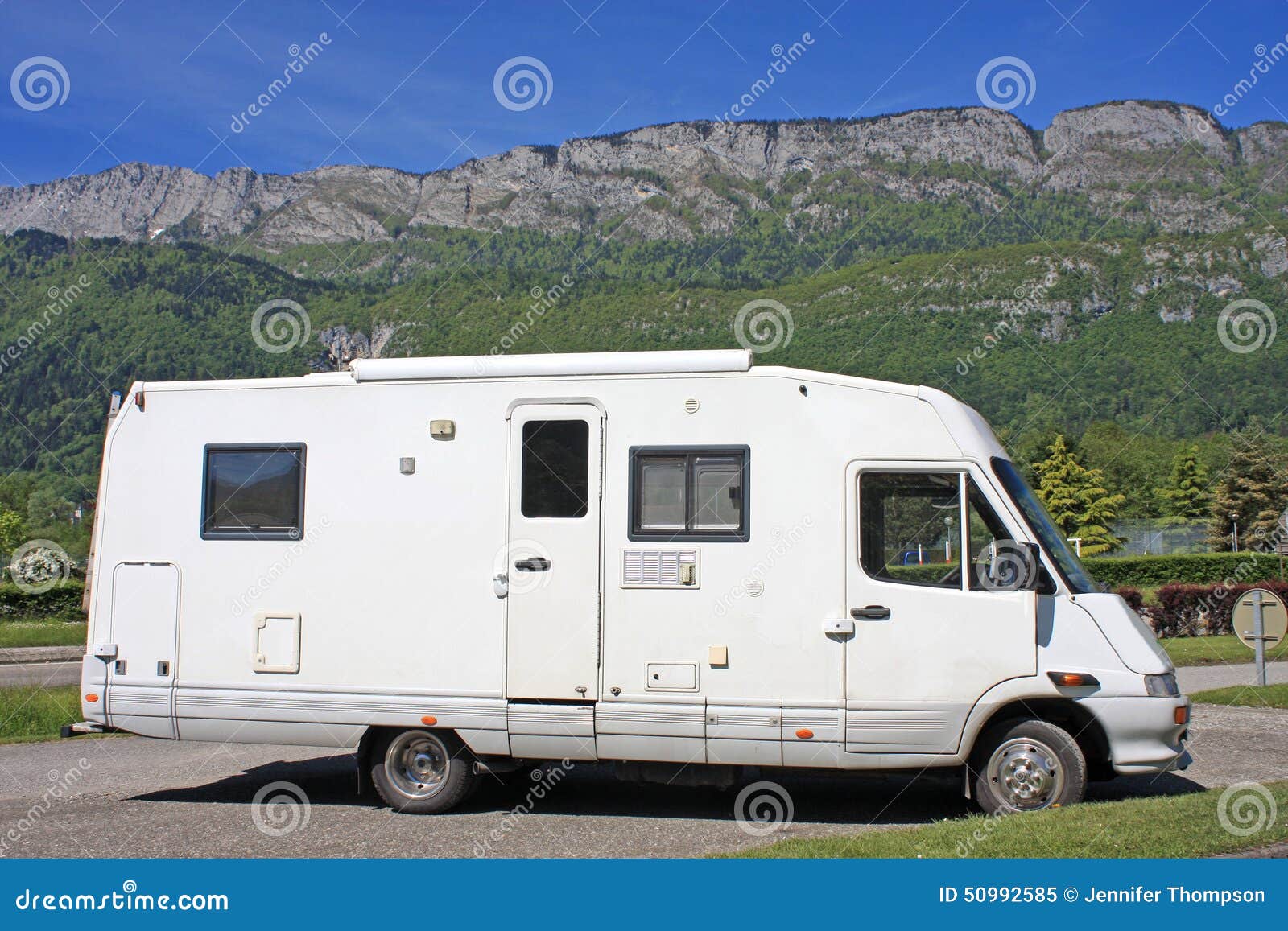 Camper van stock image. Image of motor, holiday, french 50992585