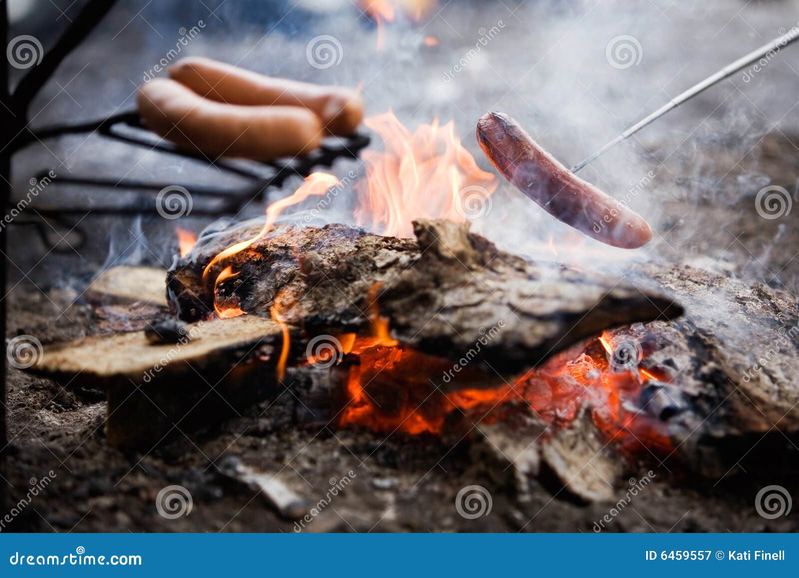 Campfire stock image. Image of stick, roast, smoke, leisure 6459557