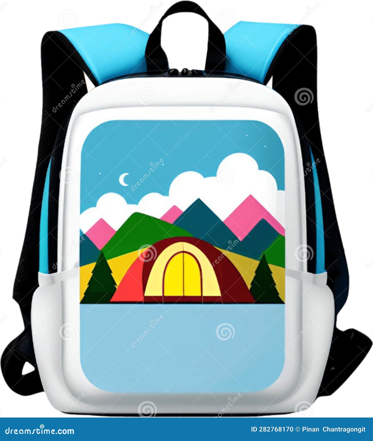 Camping backpack stock photo. Illustration of camping 282768170