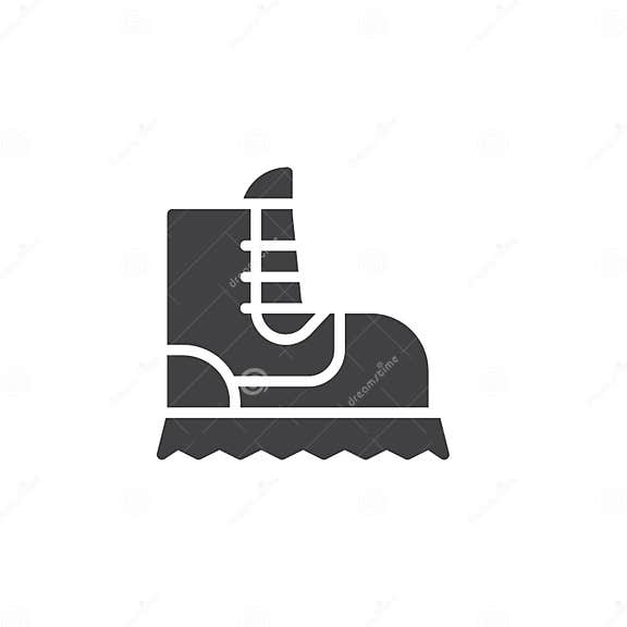 Camping boot icon vector stock vector. Illustration of filled - 105038875