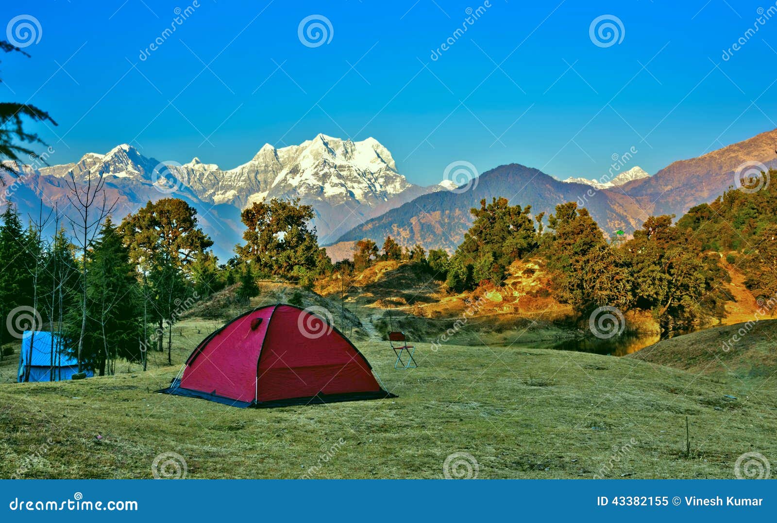 camping at himalayas