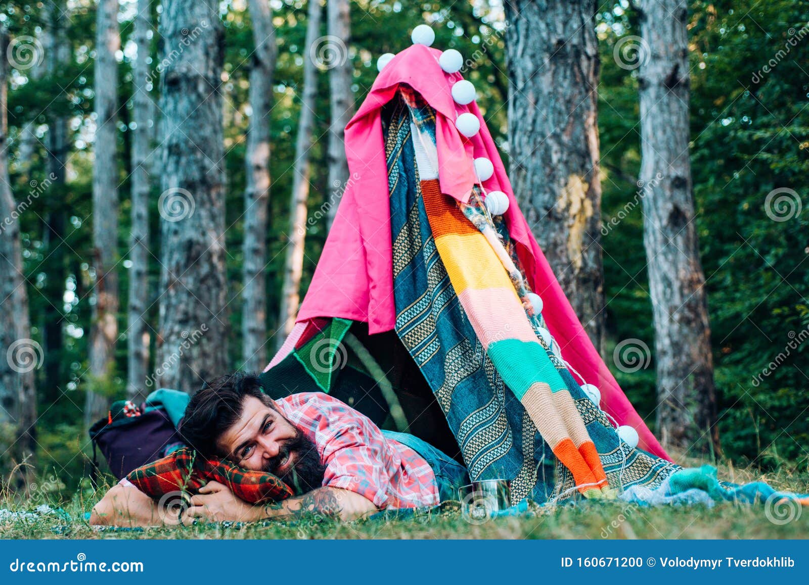 Camping Outdoor To Nature. Travel Outdoor Activity Concept. Play Tent. Story in Hovel. Tourism Rest on Stock - Image of cabin, campsite: 160671200