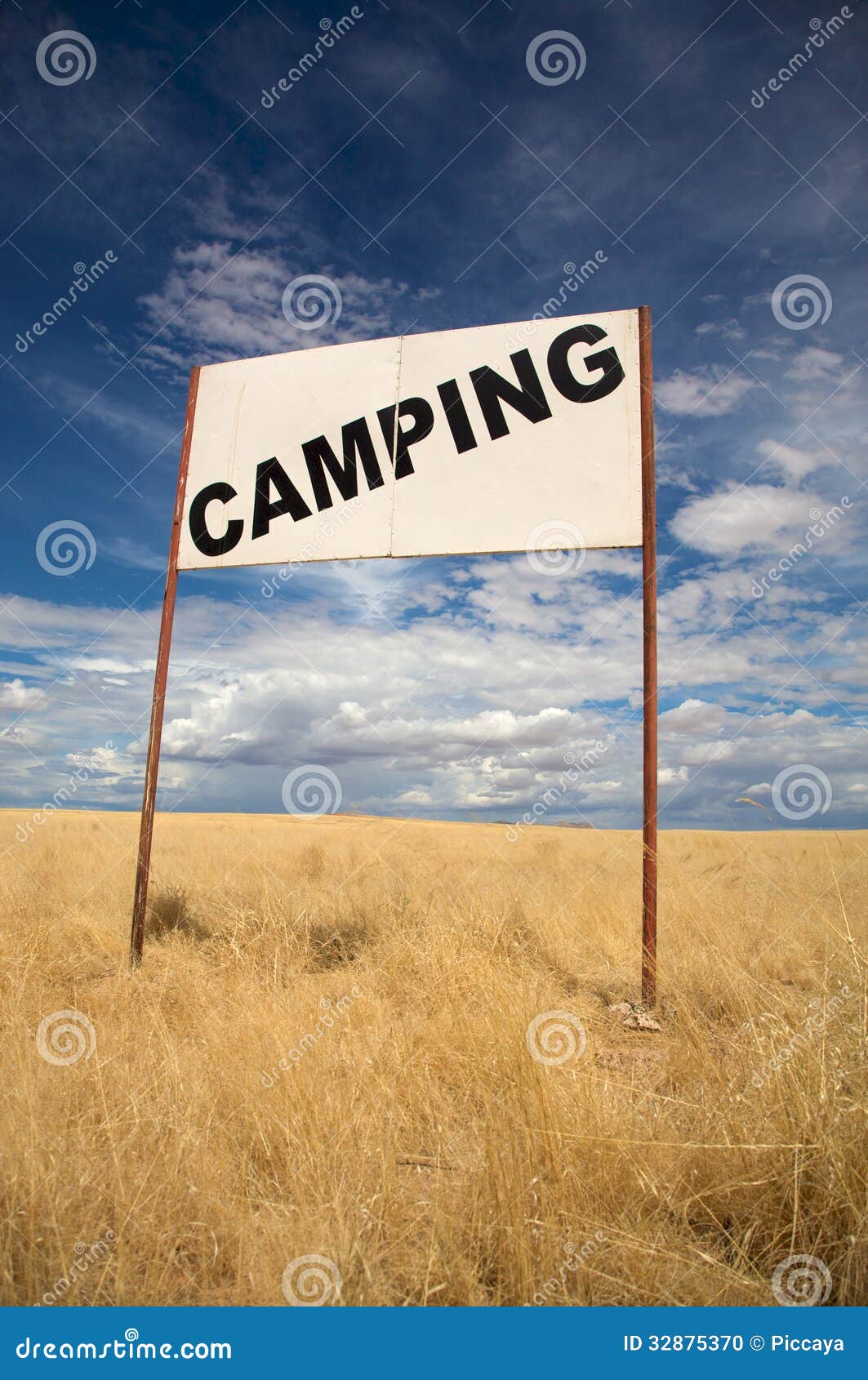 Camping signboard stock photo. Image of board, heat, natural - 32875370