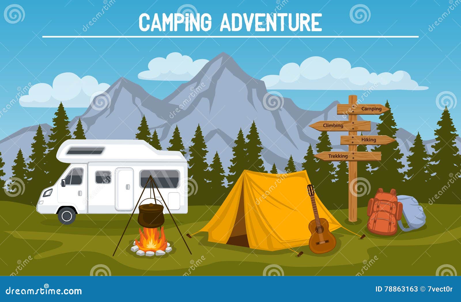 camping site scene