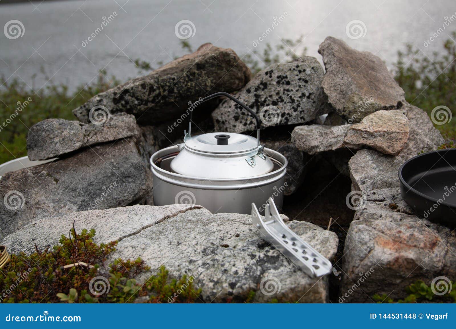 Camping stove kettle stock photo. Image of stove, camping 144531448