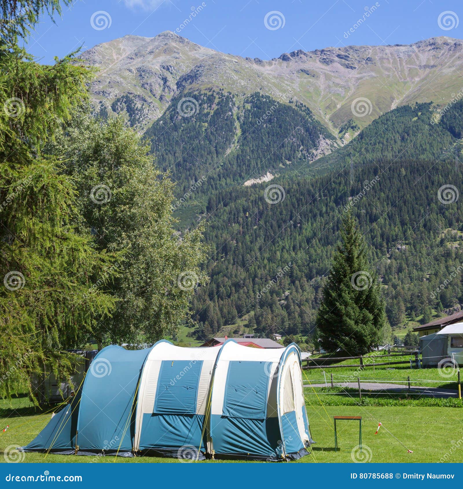 camping in alps