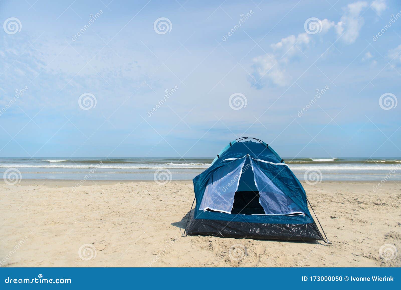 Camping with Tent at the Beach Stock Photo Image of holiday, leisure
