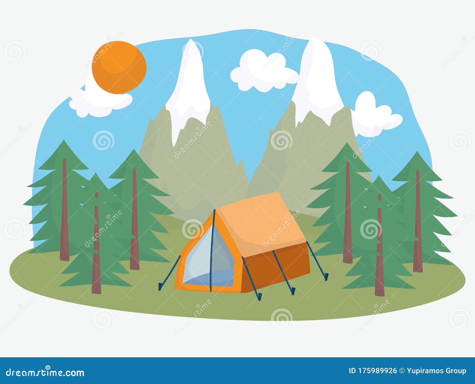 Camping Tent Forest Mountains Vacations Activity Adventure ...