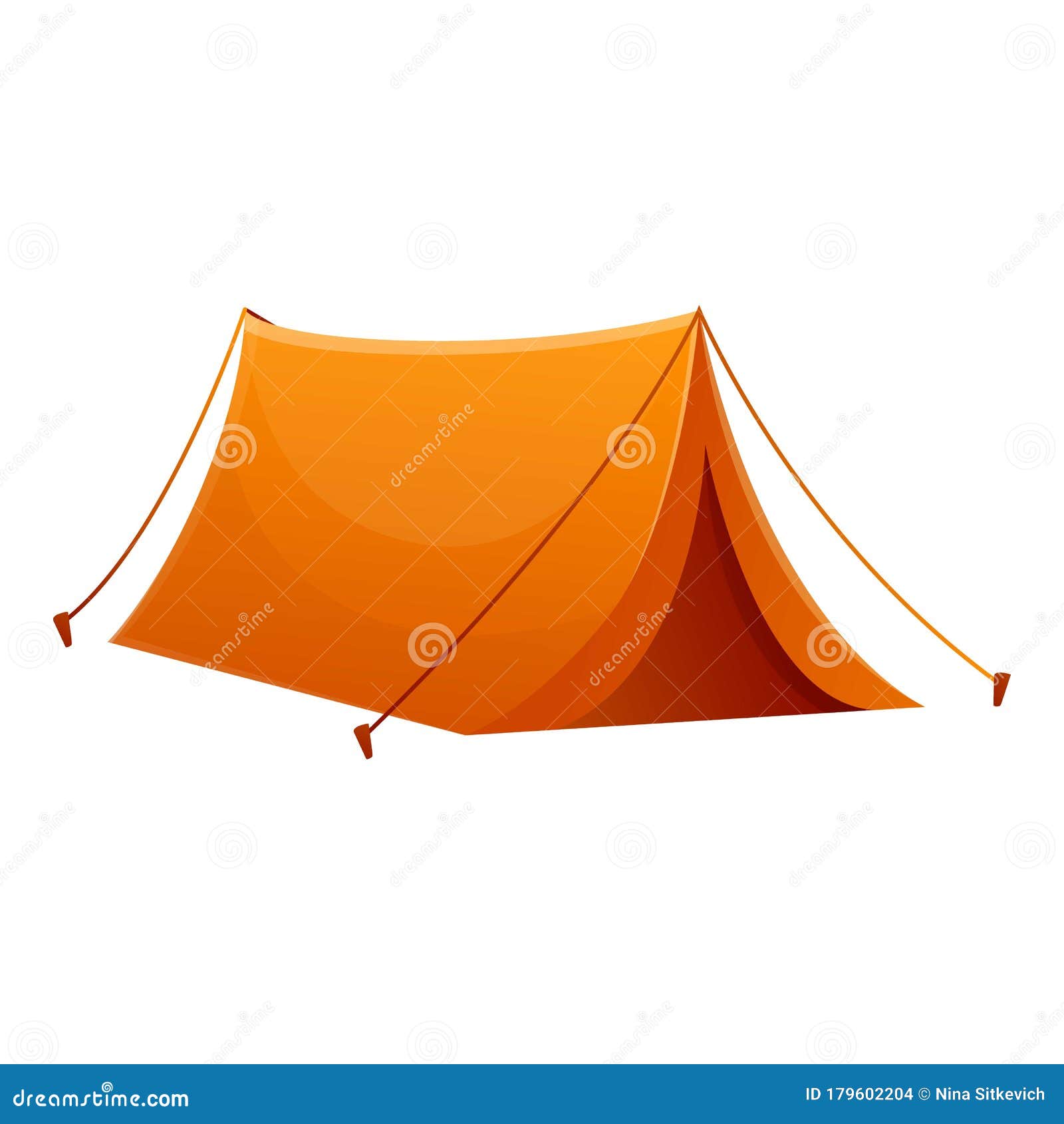 Camping Tent Icon, Cartoon Style Stock Vector - Illustration of adventure,  destinations: 179602204