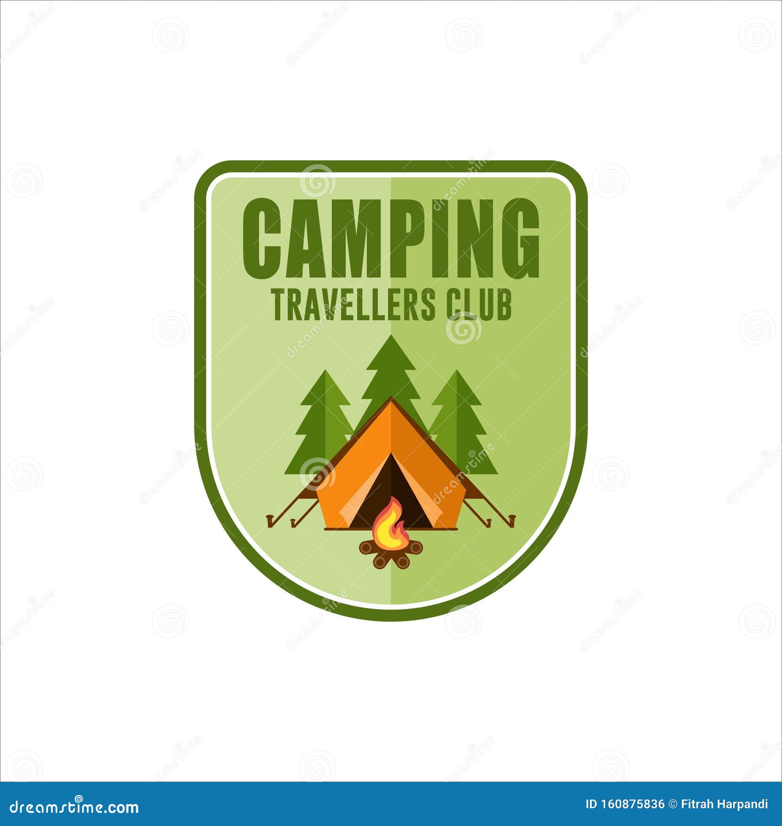 Camping Travellers Club Vector Design Stock Vector - Illustration of ...